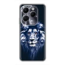 Чехол с картинкой на Infinix Hot 40 – Лев - синий