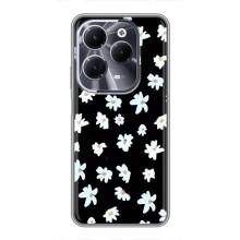 Чехол с ромашками на Infinix Hot 40 – Маленькие ромашки