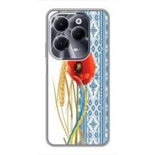 Силіконовый Чохол на Infinix Hot 40 з картинкой Вишиванки – Вишиванка з квіткою