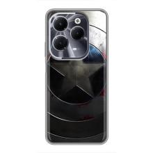 Чохол с Щітом Капітана Америки на Infinix Hot 40 – Ретро Щит Капітана
