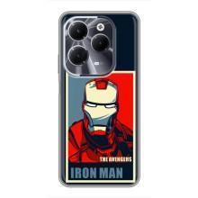 Чохол Супергерой Залізна Людина на Infinix Hot 40 – Art Iron man