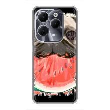 Чехол (ТПУ) Милые собачки для Infinix Hot 40 (Смешной Мопс)