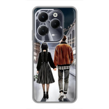 Чохол з дизайном Венздей 2 на Infinix Hot 40 – Венздей і Тайлер