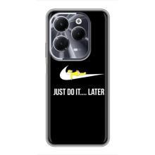 Чехол с логотипом Найк на Infinix Hot 40 (Nike just do it)