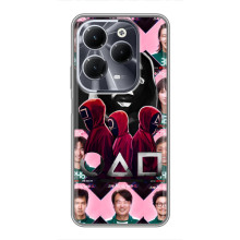 Чохол Гра в кальмара для Infinix Hot 40 – Персонажі гри кальмара