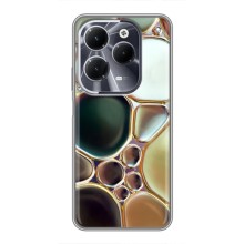 Мраморный чехол на Infinix Hot 40 (VPrint) (Радужный Мрамор)
