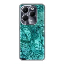 Мраморный чехол на Infinix Hot 40 (VPrint) (Зеленый мрамор)