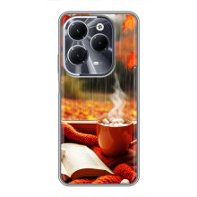 Чохол з унікальним дизайном 'Осінь з кавою' для Infinix Hot 40 – Кава і дощ