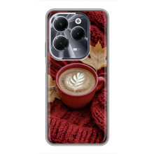 Чохол з унікальним дизайном 'Осінь з кавою' для Infinix Hot 40 – Кава на ковдрі