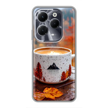Чохол з унікальним дизайном 'Осінь з кавою' для Infinix Hot 40 – Кава на природі