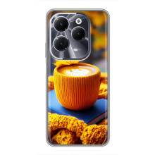 Чохол з унікальним дизайном 'Осінь з кавою' для Infinix Hot 40 – Кава з жовтим