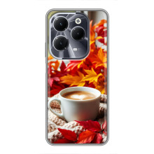 Чохол з унікальним дизайном 'Осінь з кавою' для Infinix Hot 40