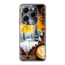 Чохол з унікальним дизайном 'Осінь з кавою' для Infinix Hot 40 – Осінньо-зимове кава