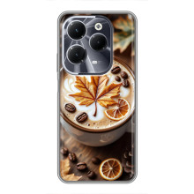 Чохол з унікальним дизайном 'Осінь з кавою' для Infinix Hot 40 – Пряна кава