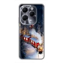 Силиконовый бампер на рождество для Infinix Hot 40 (Поезд)