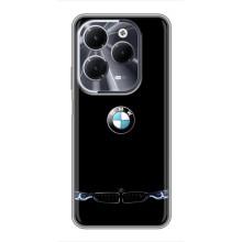 Силіконовий бампер з картинкою машини на Infinix Hot 40 – Чорний BMW