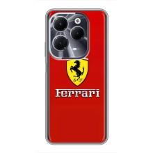 Силіконовий бампер з картинкою машини на Infinix Hot 40 – Ferrari Logo