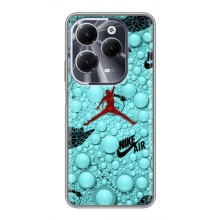 Силиконовый Чехол Nike Air Jordan на Инфиникс ХОТ 40 (Джордан Найк)