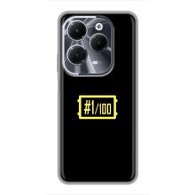 Чехол (TPU) с картинкой "Лого Пабг" на Инфиникс ХОТ 40 – ТОП 1