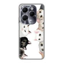 Силіконовий чохол з котиком для Infinix Hot 40 (Коти)