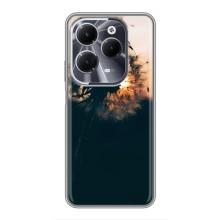Силиконовый Чехол с одуванчиками на Infinix Hot 40 – Красивый одуванчик