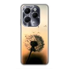 Силиконовый Чехол с одуванчиками на Infinix Hot 40 – Роздумаханый одуванчик