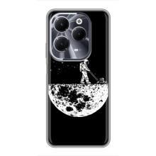 Силіконовый Чохол з принтом "Космонавти" на Infinix Hot 40 – Космонавт