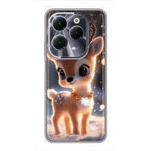 Яскравий чохол для Infinix Hot 40 з Зимові Оленята – Оленятко