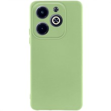 Чехол TPU GETMAN Liquid Silk Full Camera для Infinix Hot 40i – Зеленый