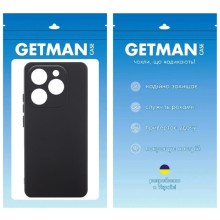 Чехол TPU GETMAN Liquid Silk Full Camera для Infinix Hot 40i – Черный