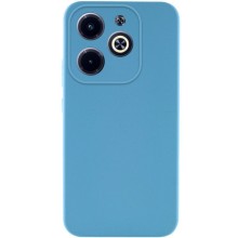 Чехол TPU GETMAN Liquid Silk Full Camera для Infinix Hot 40i – Голубой