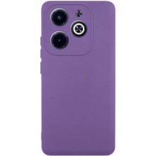 Чехол TPU GETMAN Liquid Silk Full Camera для Infinix Hot 40i – Фиолетовый