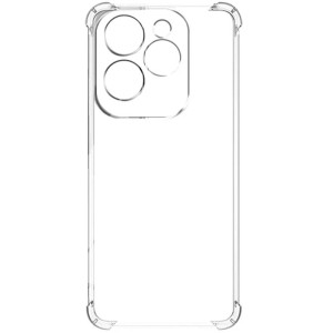 TPU чохол GETMAN Ease logo посилені кути Full Camera для Infinix Hot 40i / Spark Go 2024 / Spark 20 – Прозорий