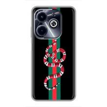 Чехлы Бренд GUCCI для Infinix Hot 40i – Змей Гуччи