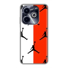 Чохли для Infinix Hot 40i - з картинкою JORDAN (AlphaPrint) (Лого Джордан)