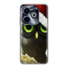 Чехлы с принтом СОВЫ для Infinix Hot 40i – Новогодняя Сова