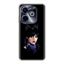 Чехлы с принтом Уэнсдей на Infinix Hot 40i – Милая Уэнсдей