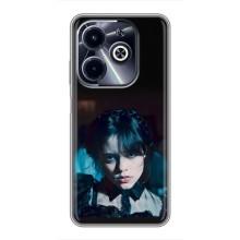 Чехлы с принтом Уэнсдей на Infinix Hot 40i – Танец Уэнсдей