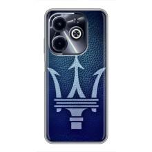 Чехлы с тематикой "Крутые машины" на Infinix Hot 40i (Лого Maserati)