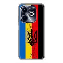 Чехлы УПА (Красно-Чёрный) на Infinix Hot 40i – Флаг УПА