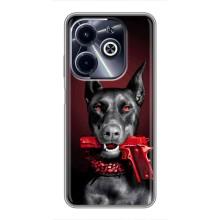 Чехол ДОБЕРМАН для Infinix Hot 40i – Доберман злой