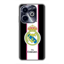 Чехол для Infinix Hot 40i с принтом (Лого Real Madrid)