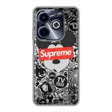 Чехол с Брендами одежды на Инфиникс ХОТ 40i – Supreme Маус