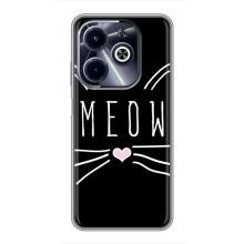Бампер с изображением Котиков для Инфиникс ХОТ 40i (КОТИК MEOW)