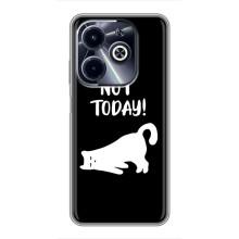 Бампер с изображением Котиков для Инфиникс ХОТ 40i (Not Today)