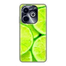 Чохол з зображенням смачної їжі для Infinix Hot 40i – Лайм