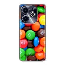 Чохол з зображенням смачної їжі для Infinix Hot 40i – Різнокольорові M&M'S