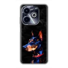 Бампер для Infinix Hot 40i з картинкою "Песики" (Собака Мопсік)