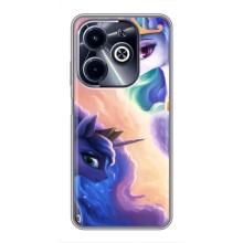 Чехол для Инфиникс ХОТ40 ай - (Единорожки - Новинки) (AlphaPrint) (Единорожки)