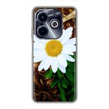 Чохол з ромашками на Infinix Hot 40i – Біла ромашка